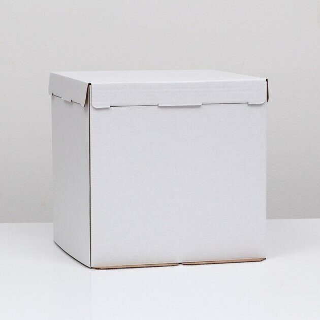 Коробка для торта без окна 30*30*30 см., Белая