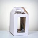 Коробка под кулич 12,5х12,5х15 см, белая